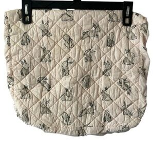 Crate & Barrel, Crate & Kids Changing Pad Cover, Bunny, Pink, Cotton, Novelty